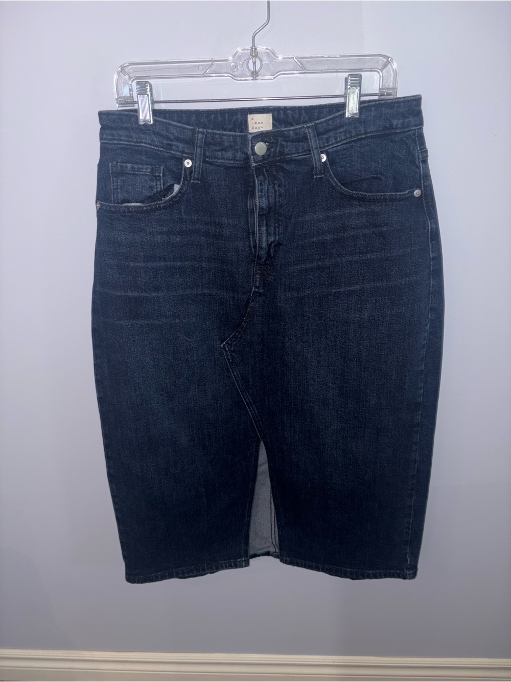 NWT a new day Dark Wash Denim Skirt in size 12/31R